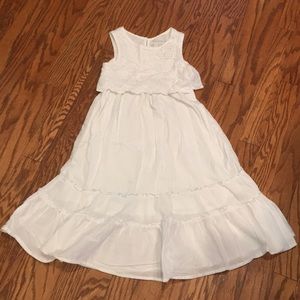 Girls 4T Cherokee white dress.